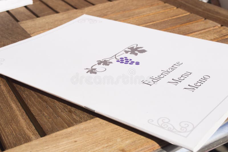 Menu στοκ εικόνες