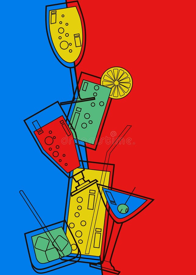 Menu card for Bar royalty free illustration Menu card for Bar royalty free illustration