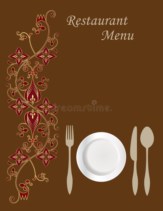 Menu Card Design Stock Vector Illustration Of Beverage