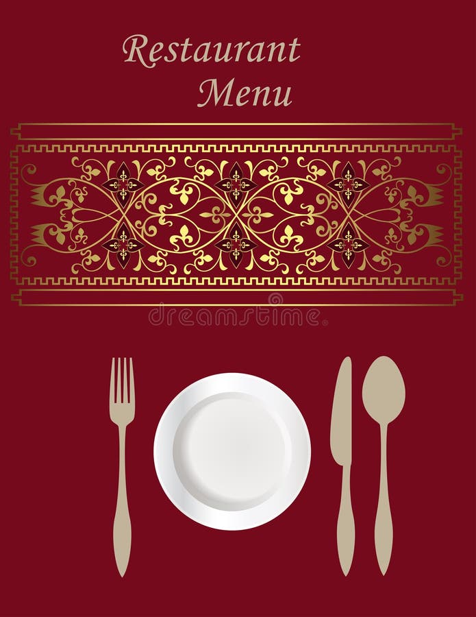 Menu Card Design stock vector. Illustration of beverage - 16885474