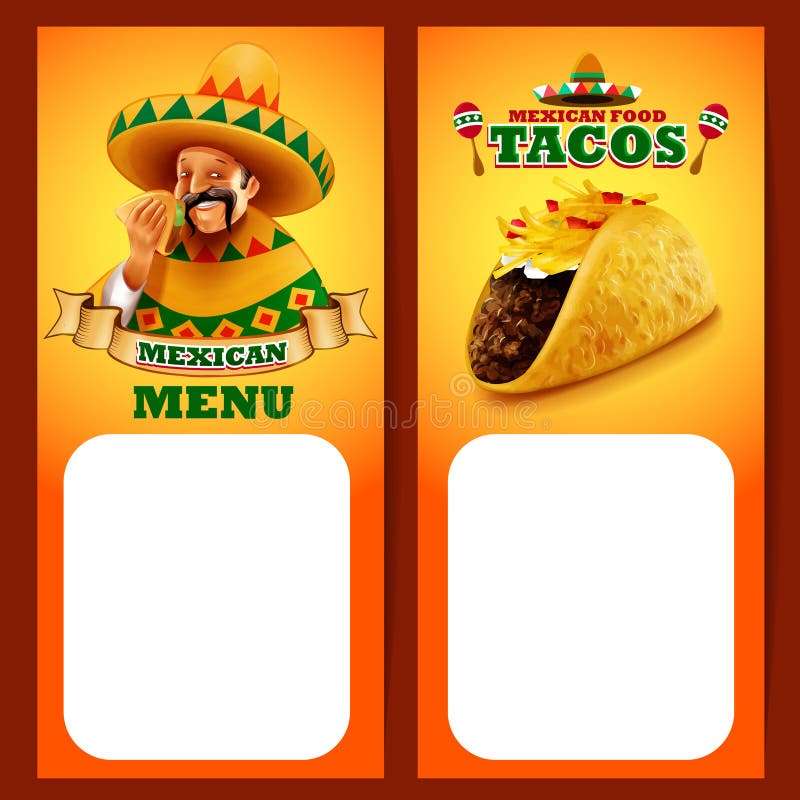 MENU de Mexicain de Tacos illustration libre de droits MENU de Mexicain de Tacos illustration libre de droits