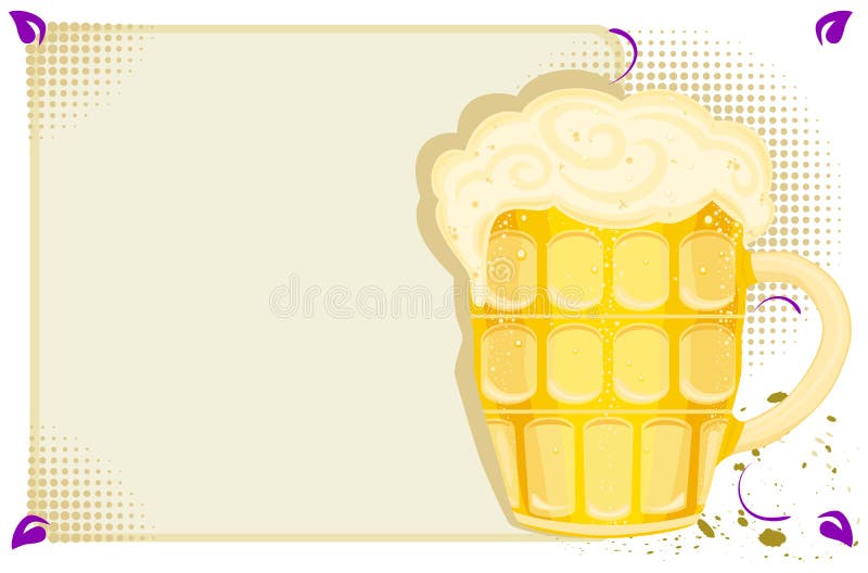 Menu del partito con birra fredda royalty illustrazione gratis Menu del partito con birra fredda royalty illustrazione gratis