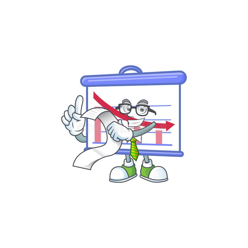 With menu down graphic board for decrease report vector illustration. Table arrow decrease icon vectors