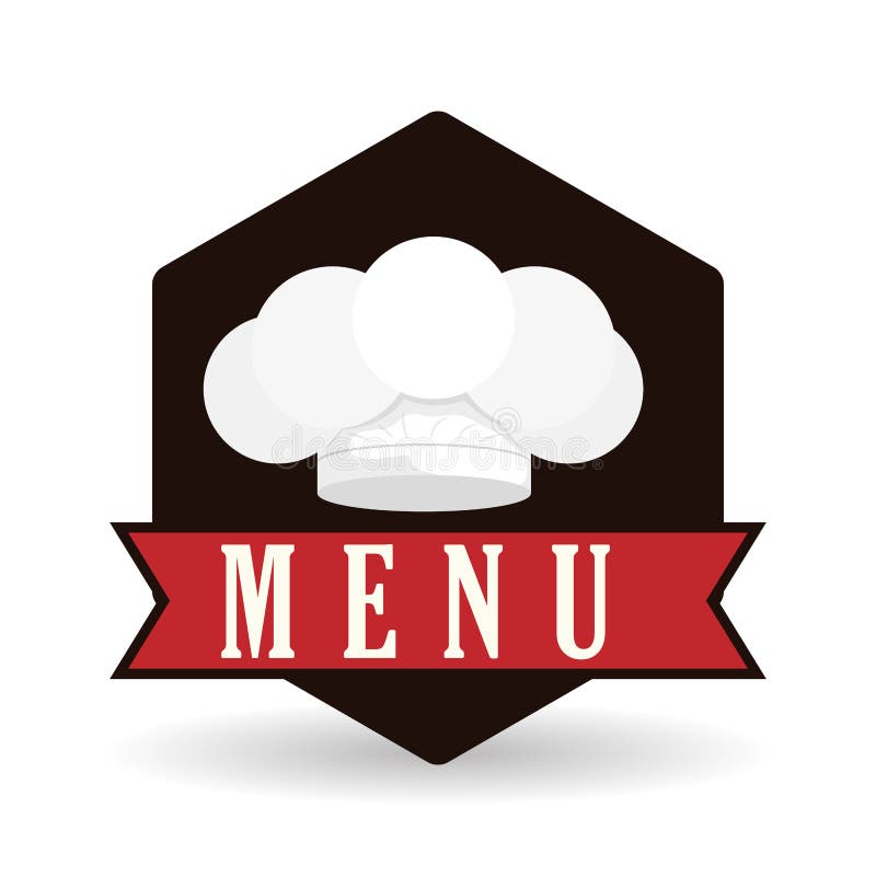 Menu Equipment Design Over White Background, Vector Illustration Stock