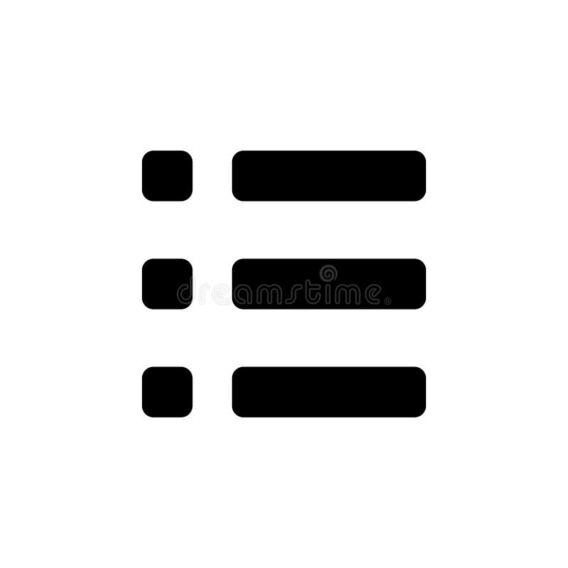 Menu icon. Simple glyph, flat vector of Web icons for UI and UX, website or mobile application vector illustration