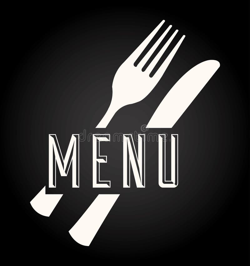 Menu Restaurant Delicious Food Line Isolated Stock Illustration