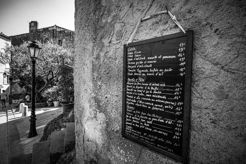 Menu of a Restaurant in the Historic District of Saint Tropez - ST ...