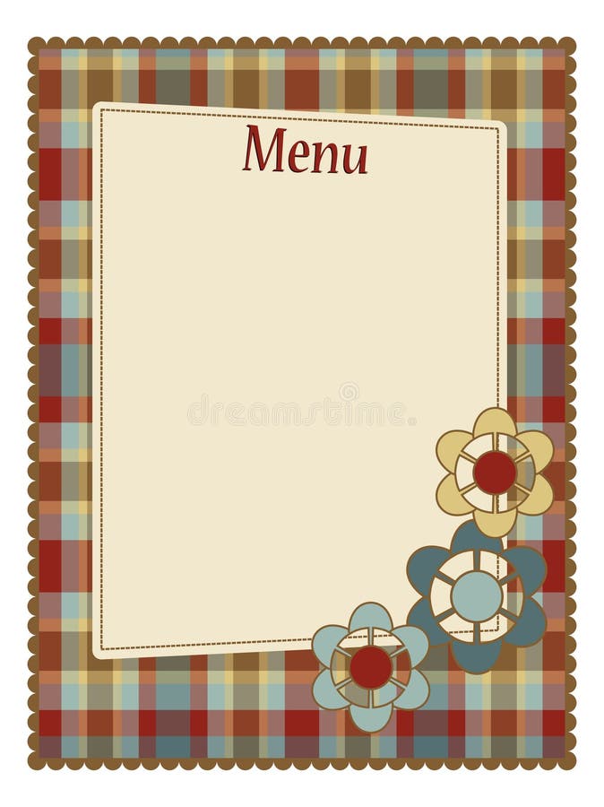 Menu template