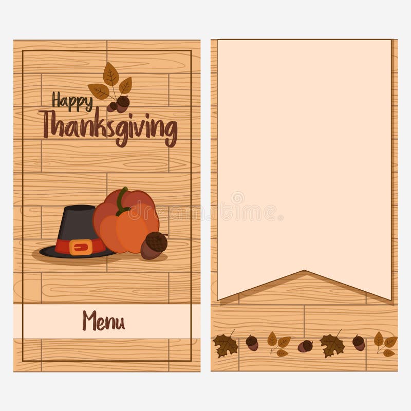 Thanksgiving Day Menu Template Stock Vector Illustration of Thanksgiving Day Menu Template Stock Vector Illustration of