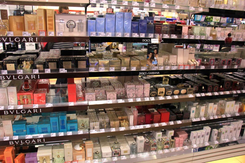 Meppen, Germany, August 14th 2017 Different Brands of Perfume