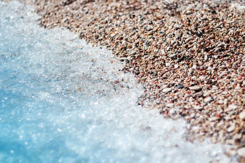 Mer et sable brouillés par doux dans la moitié image libre de droits Mer et sable brouillés par doux dans la moitié image libre de droits