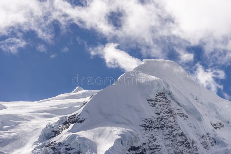 Mera peak, highest trekking peak in Everest or Khumbu region, Himalayas mountain range, Nepal