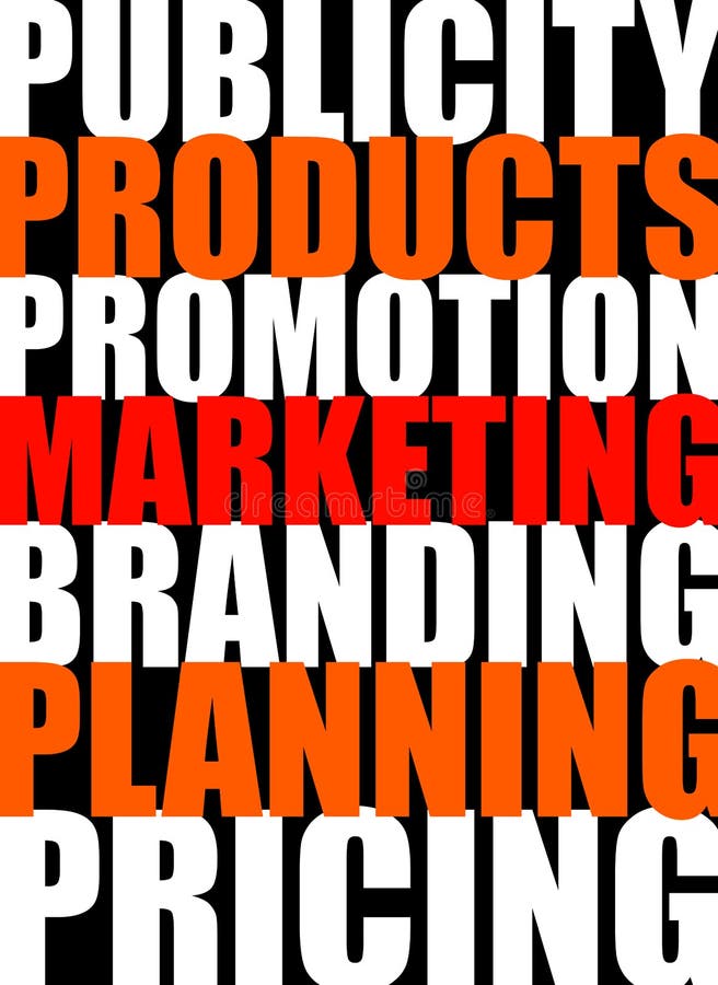 Marketing ilustração royalty free