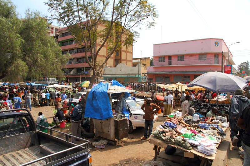 Mercado africano - Arusha, Tanzânia imagens de stock royalty free Mercado africano - Arusha, Tanzânia imagens de stock royalty free