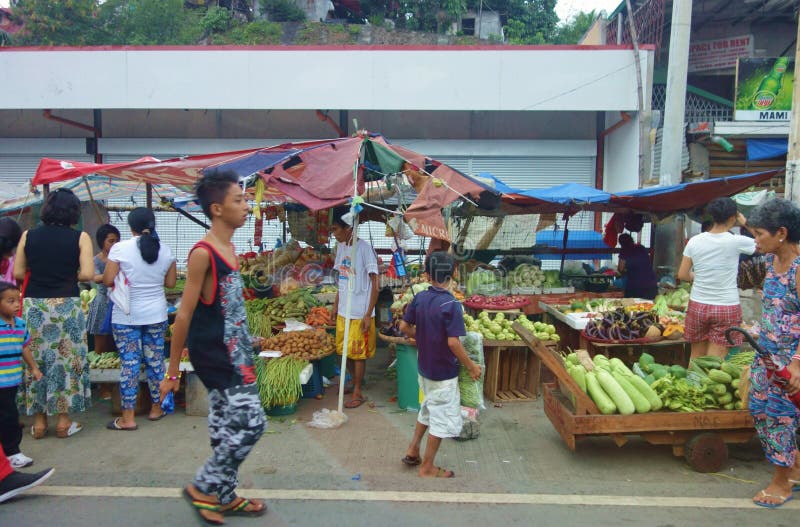 Mercado callejero en Manila fotos de archivo Mercado callejero en Manila fotos de archivo