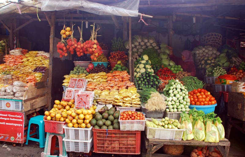 Mercado callejero exótico de la fruta, Bali, Indonesia imagen de archivo Mercado callejero exótico de la fruta, Bali, Indonesia imagen de archivo