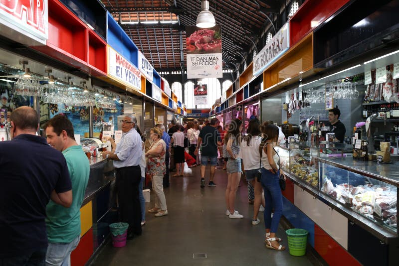 Mercado central de Málaga Atarazanas fotografía de archivo Mercado central de Málaga Atarazanas fotografía de archivo