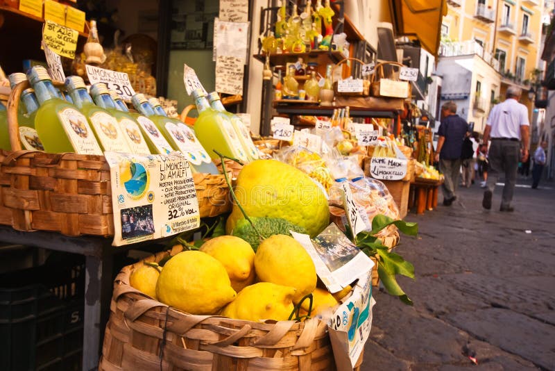 Mercado de la costa de Amalfi