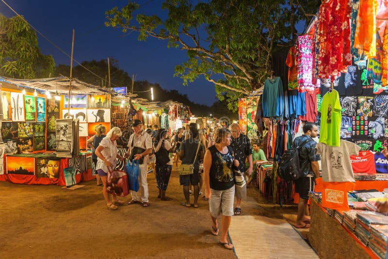 Mercado de la noche de Goa imágenes de archivo libres de regalías Mercado de la noche de Goa imágenes de archivo libres de regalías
