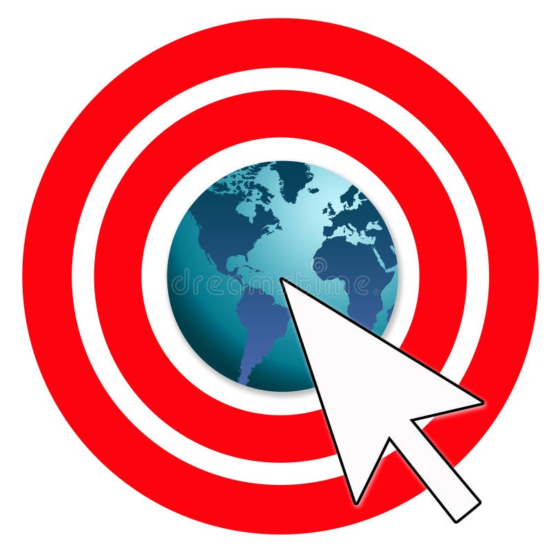 Marketing online ilustração stock