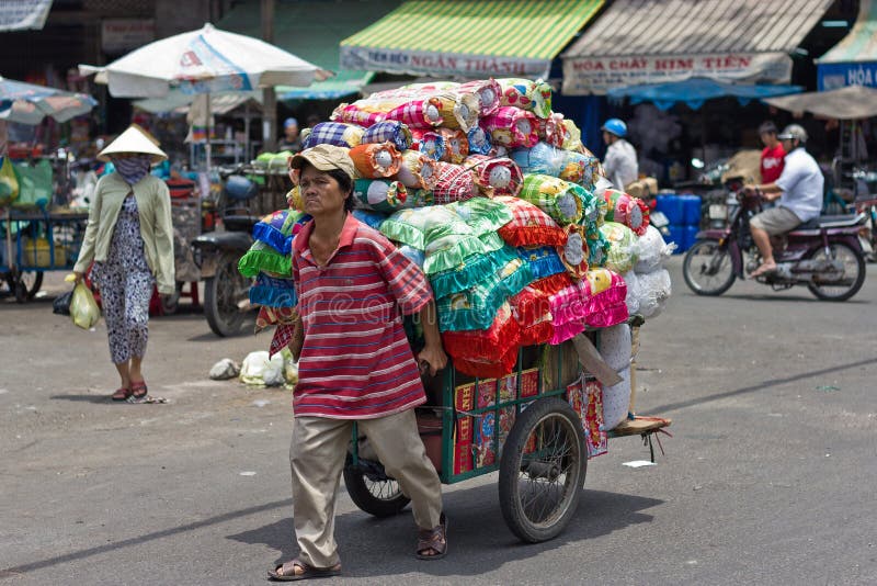 Mercado en la ciudad de China, Ho Chi Minh City, Vietnam fotos de archivo libres de regalías