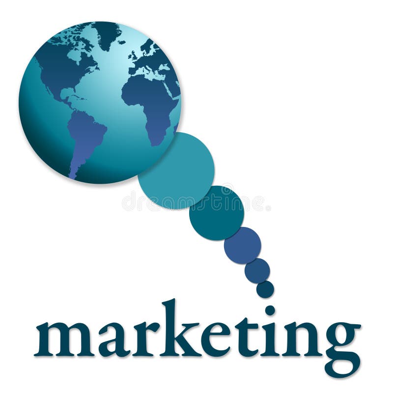 Marketing global ilustração do vetor
