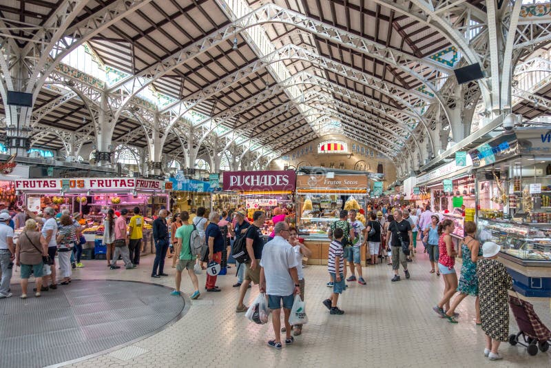 Mercado Zentrale in Valencia lizenzfreie stockfotografie Mercado Zentrale in Valencia lizenzfreie stockfotografie