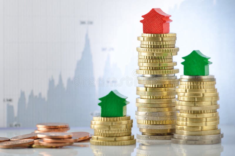 Mercato immobiliare fotografia stock Mercato immobiliare fotografia stock