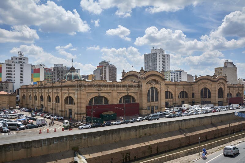 Mercato municipale nella città di Sao Paulo immagine stock Mercato municipale nella città di Sao Paulo immagine stock