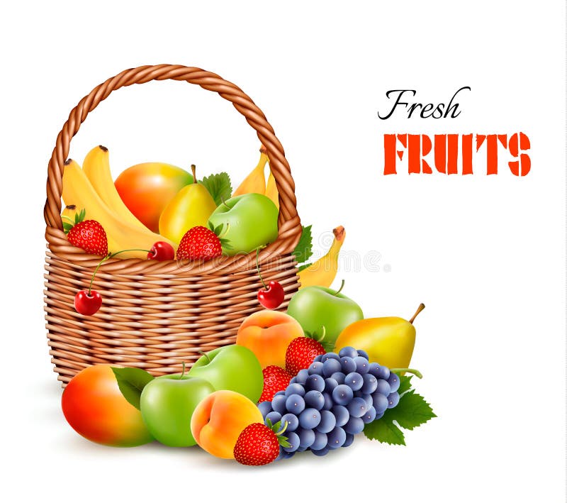 Merce nel carrello fresca della frutta di colore Concetto della dieta