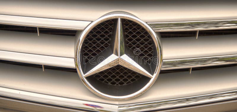 Mercedes Benz Brand Logo. Mercedes Benz Logo on a Car Editorial Photo -  Image of silver, sign: 215465721