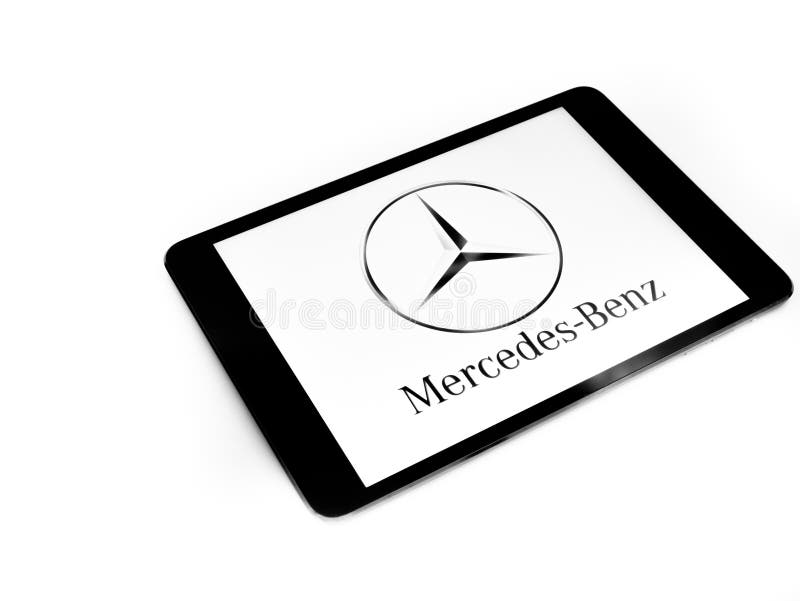 Mercedes Benz Logo on Ipad Screen Editorial Photography Image of