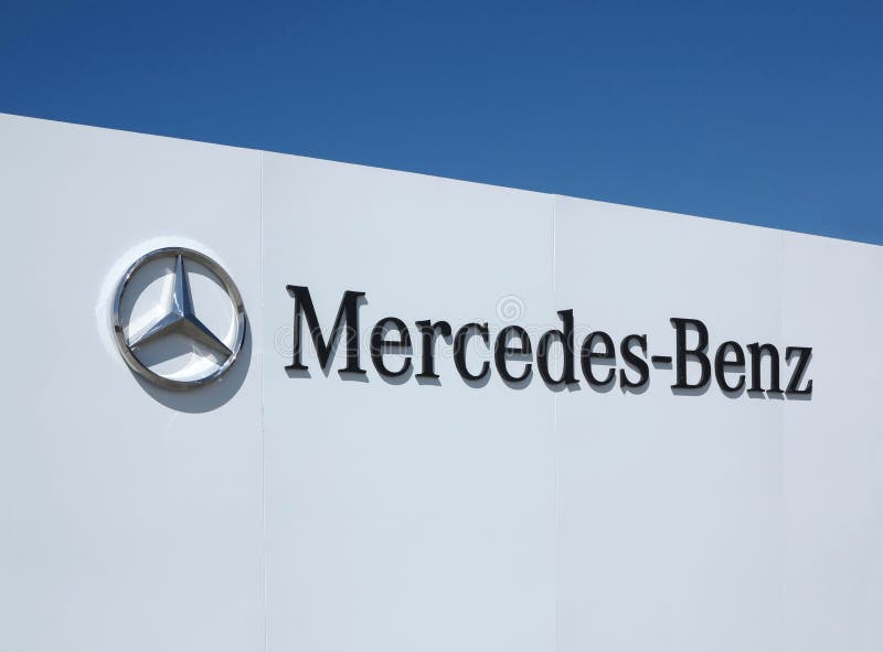 Mercedes benz logo or color Royalty Free Vector Image