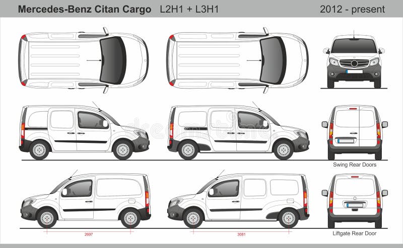 Mercedes Citan Cargo Van L2H1 and L3H1 2012-present