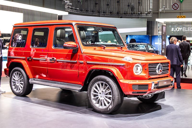 Mercedes G 350 D at Geneva International Motor Show, W463 Off-road Car  G-Class Produced by Mercedes Editorial Photo - Image of benz, dealer:  168411846