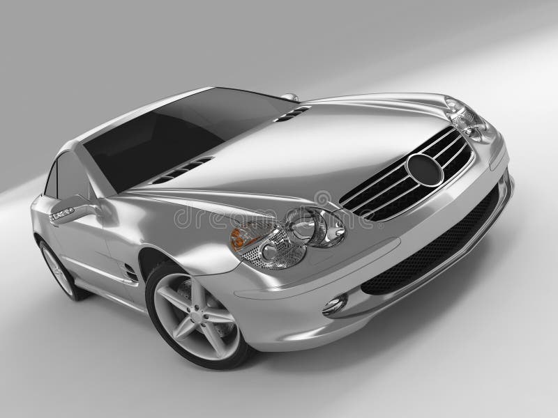 Mercedes SL 500 stock illustration. Illustration of automobile 3002325