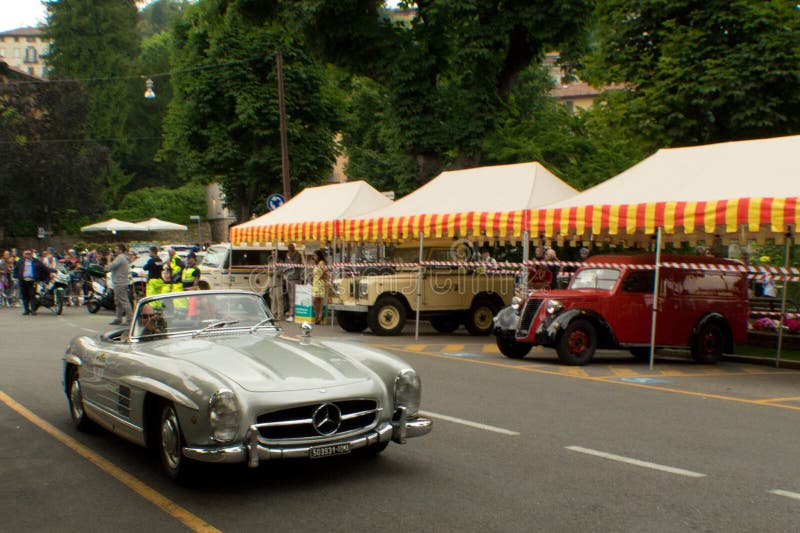 Mercedes 300 SL Spyder at Bergamo Historic Grand Prix 2015