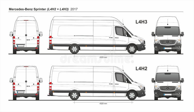 Mercedes Sprinter Cargo Van L4H2 And 