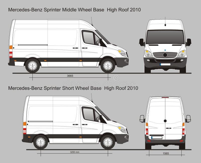 Mercedes Sprinter Van Mwb And Swb Editorial Stock Photo