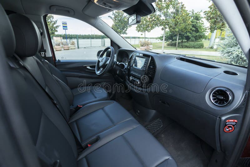 Interior of the Mercedes-Benz Vito Editorial Stock Image - Image