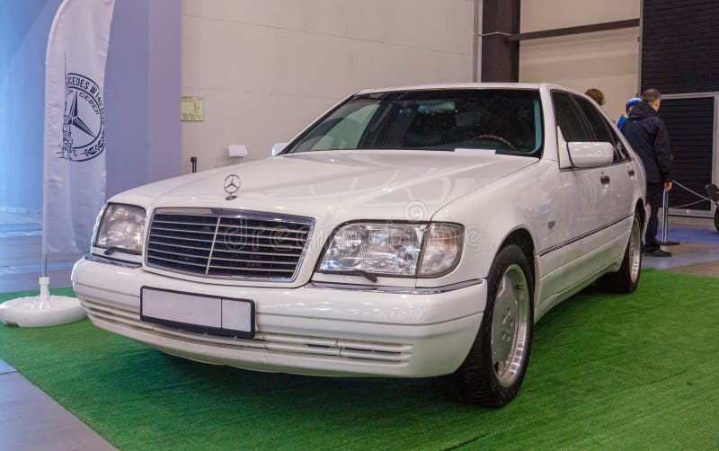Mercedes-Benz W140 on Oldtimer Show. Russia, St. Petersburg, April 14, 2024. Mercedes-Benz W140 on Oldtimer Show. Russia, St. Petersburg, April 14, 2024