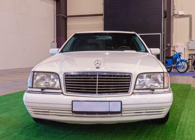 Mercedes-Benz W140 on Oldtimer Show. Russia, St. Petersburg, April 14, 2024. Mercedes-Benz W140 on Oldtimer Show. Russia, St. Petersburg, April 14, 2024