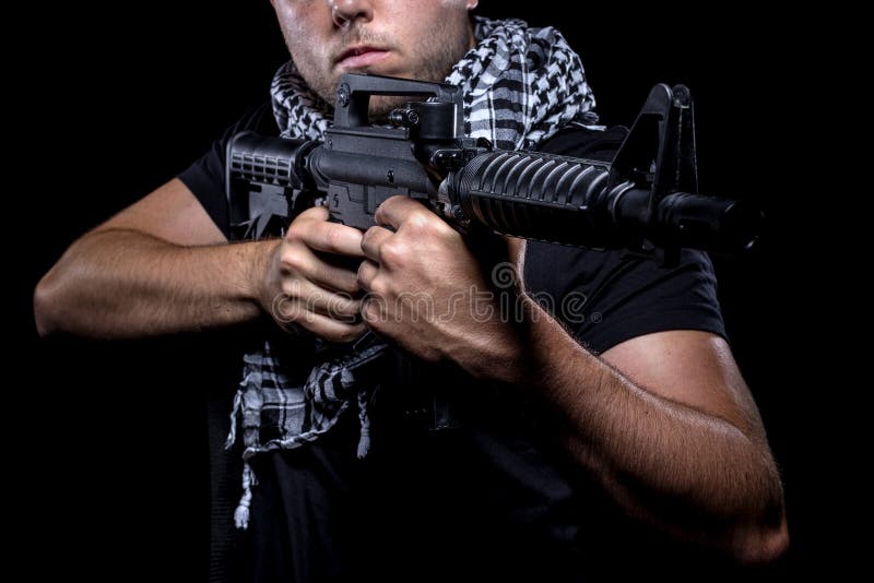 Mercenário militar privado do contratante imagens de stock Mercenário militar privado do contratante imagens de stock