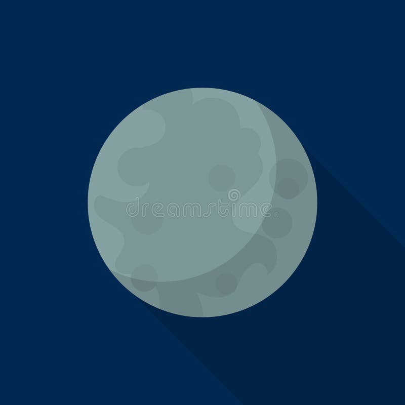 Mercury-Planetenikone, flache Art vektor abbildung Mercury-Planetenikone, flache Art vektor abbildung