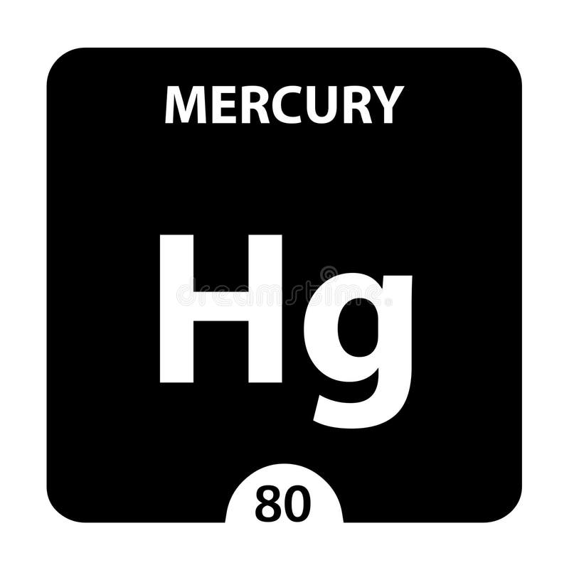 Mercury Periodic Table of the Elements Vector Stock Vector - Illustration of sci
