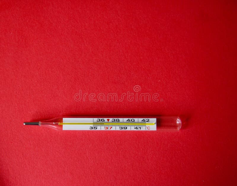 Mercury Thermometer and Tablets Stock Image Image of thermometer