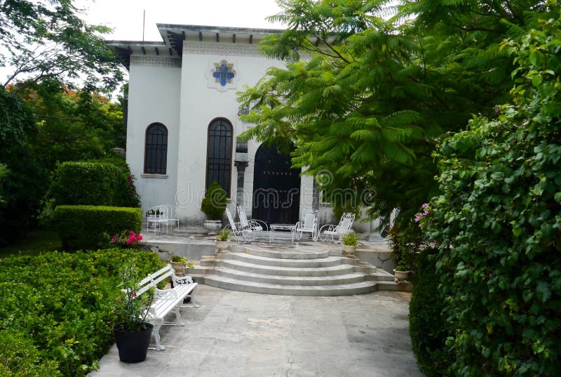 Merida Mexico City View Colonial Houses Paseo Montejo and Art Stock