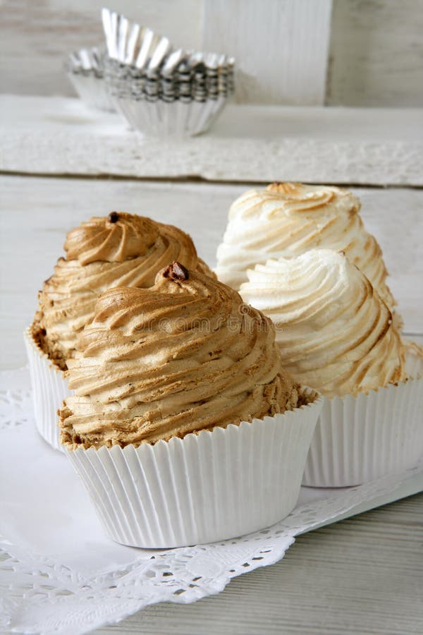 Meringue Sweet Pie with Egg White Stock Image Image of cooking