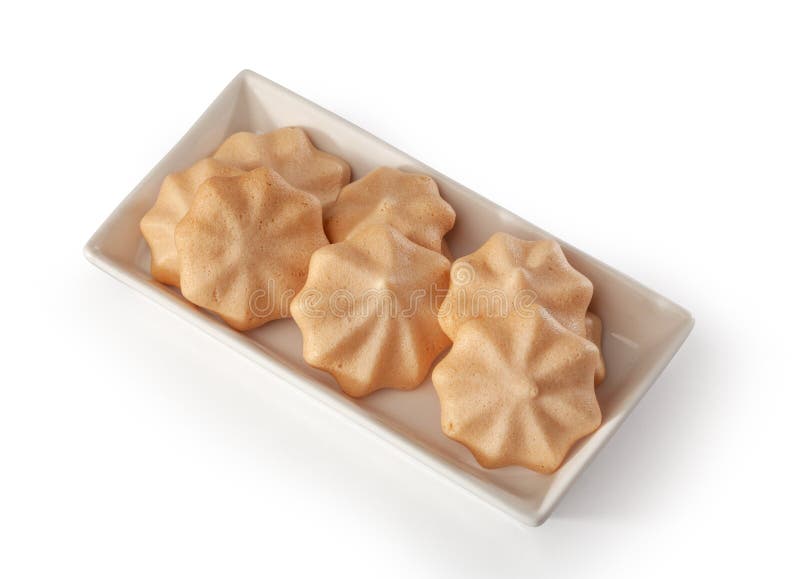 Meringues on the plate stock photo. Image of food, merengues 238306966