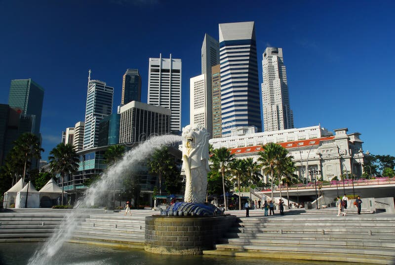 Merlion singapore daylight